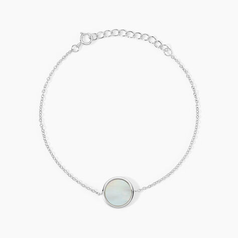 Bracelet Sa&uuml;l Argent Blanc Nacre - Bracelets Femme | Histoire d&rsquo;Or
