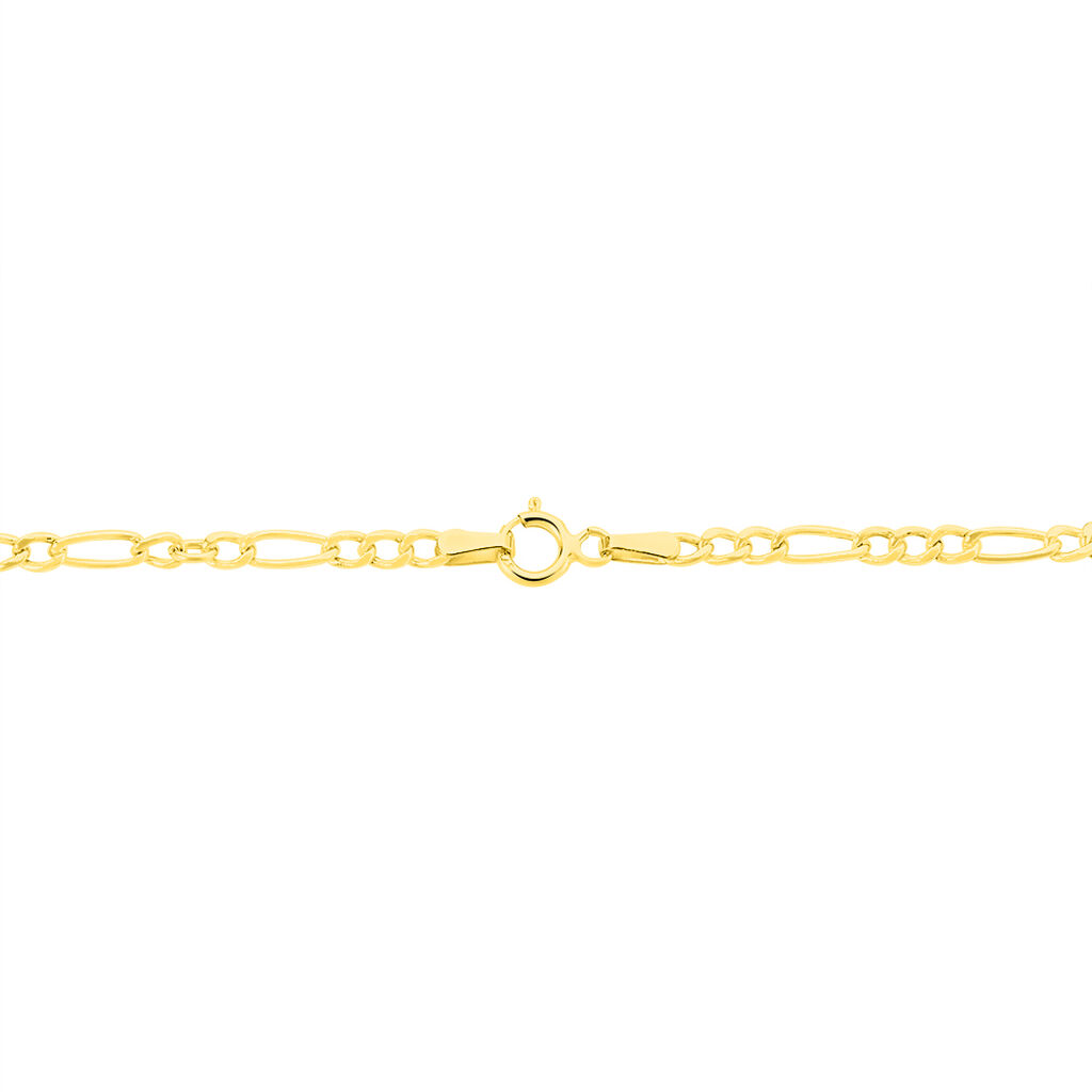 Cha&icirc;ne Esma Maille Alternee 1/3 Or Jaune - Cadeaux de naissance Enfant | Histoire d&rsquo;Or