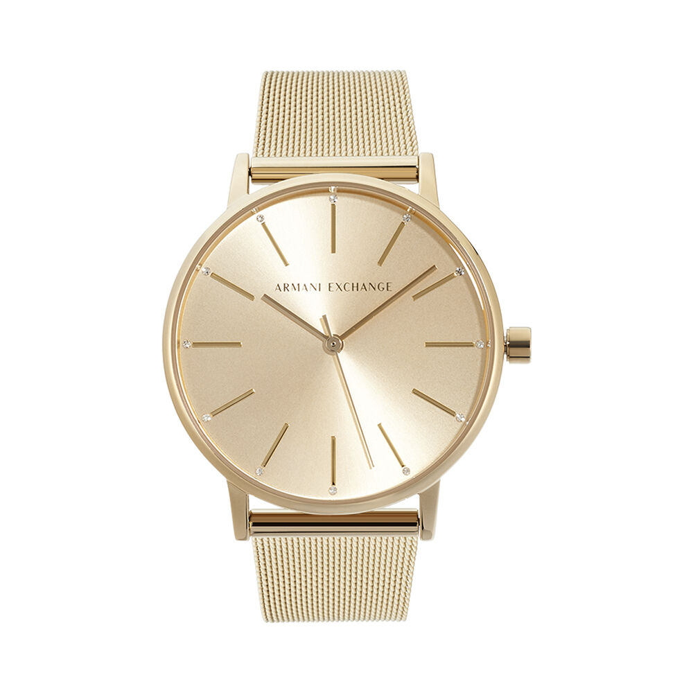 Montre armani exchange femme rose hotsell gold