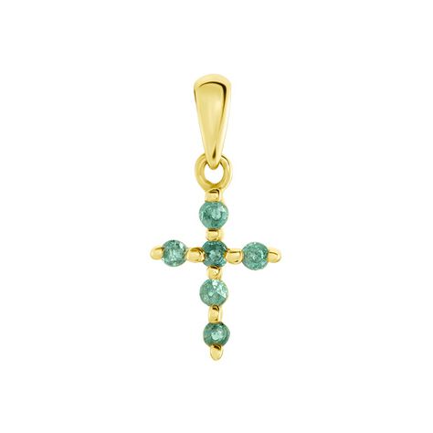 Pendentif Or Jaune Stanley Emeraude  - Pendentifs Femme | Histoire d’Or