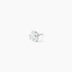 Boucles D'Oreilles Puces Iarfhlaith Or Blanc Oxyde De Zirconium - Clous d'oreilles Homme | Histoire d&rsquo;Or