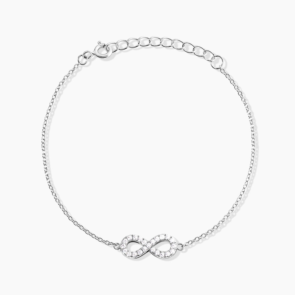 Bracelet Lou Argent Blanc Oxyde De Zirconium - Bracelets Femme | Histoire d’Or