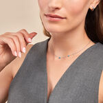 Collier Adiva Argent Blanc Turquoise - Colliers fantaisie Femme | Histoire d&rsquo;Or