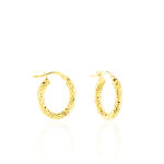 Cr&eacute;oles Udara Or Jaune - Boucles d'oreilles cr&eacute;oles Femme | Histoire d&rsquo;Or