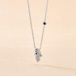 Collier Symbolique Argent Blanc Oxyde De Zirconium - Colliers fantaisie Femme | Histoire d&rsquo;Or