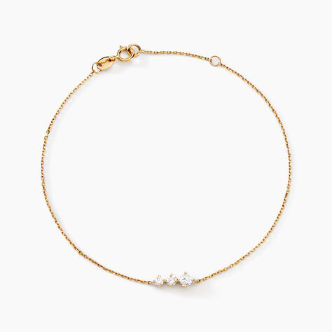 Bracelet Tryphena Or Jaune Diamant Synthétique - Bracelets Femme | Histoire d’Or