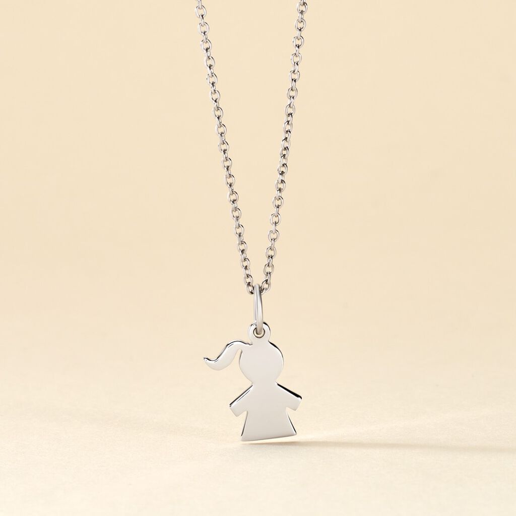 Pendentif Kids Argent Blanc - Pendentifs Femme | Histoire d’Or