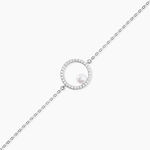 Bracelet Marthe Argent Blanc Perle De Culture Et Oxyde De Zirconium - Bracelets Femme | Histoire d&rsquo;Or