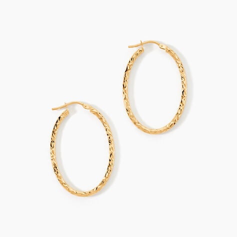 Cr&eacute;oles Carlyle Or Jaune - Boucles d'oreilles cr&eacute;oles Femme | Histoire d&rsquo;Or