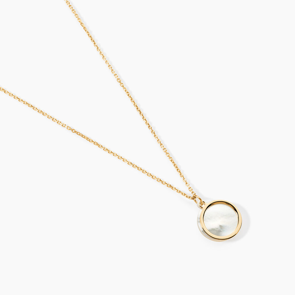 Collier Na&iuml;ade Or Jaune Nacre - Colliers Femme | Histoire d&rsquo;Or