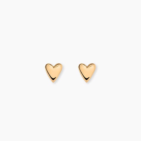 Boucles D'Oreilles Puces Simonetta Plaqu&eacute; Or Jaune - Boucles d'oreilles fantaisie Femme | Histoire d&rsquo;Or