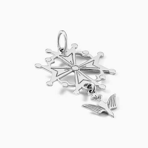 Pendentif Huguenote Argent Blanc - Pendentifs Famille | Histoire d’Or