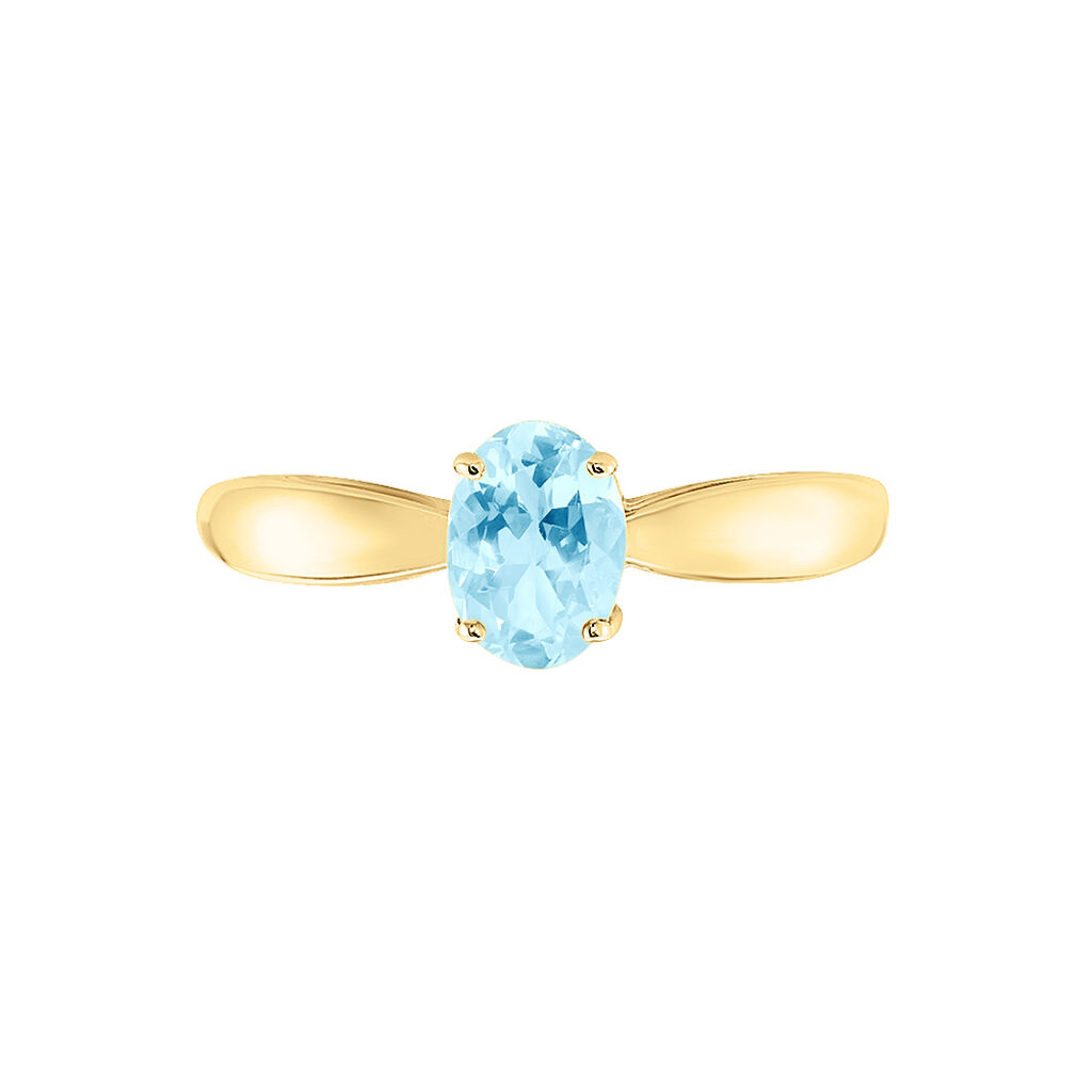 Bague Solitaire Arzula Or Jaune Topaze - Bagues solitaires Femme | Histoire d’Or