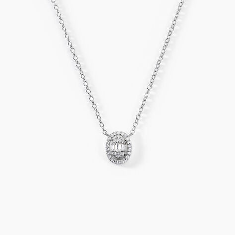 Collier Baroque Party Argent Blanc Oxyde De Zirconium - Colliers fantaisie Femme | Histoire d’Or