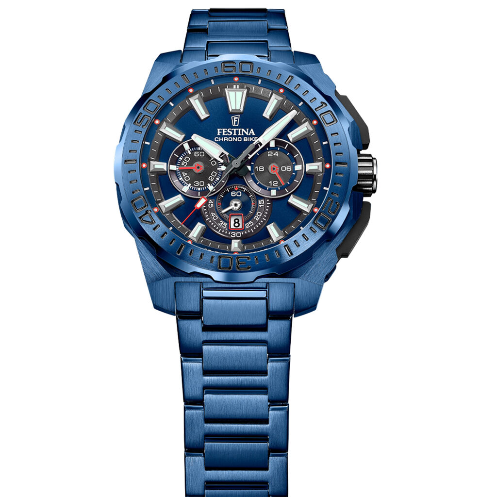 Montre Festina Chrono Bike Edition Speciale Bleu - Nouveautés Homme | Histoire d’Or