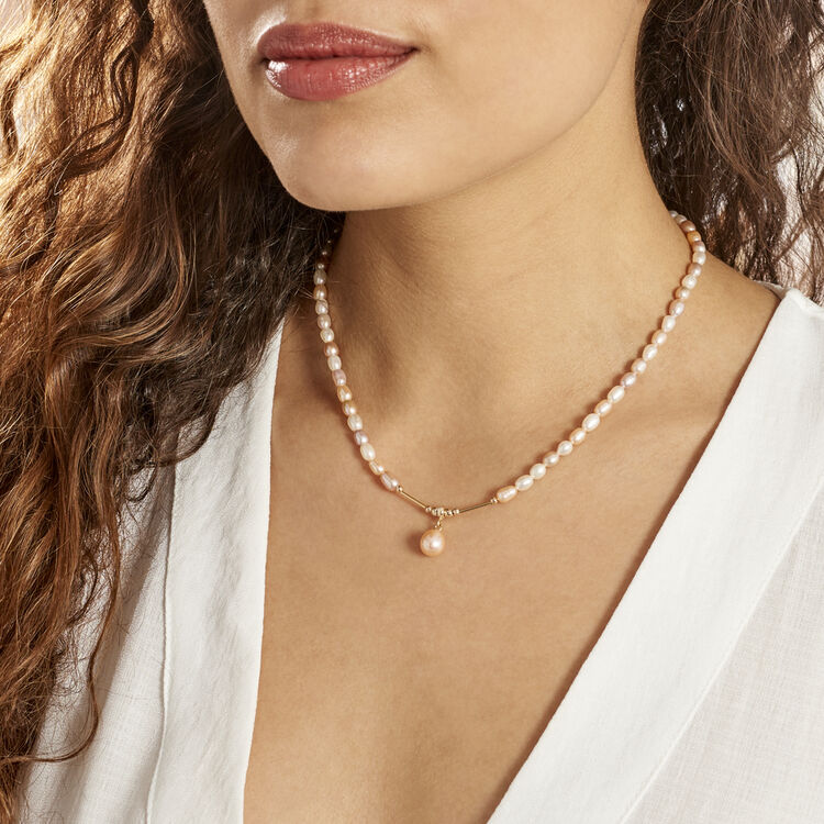 Collier perles de culture eau douce 9/10mm