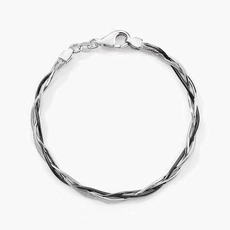 Bracelet Eira Argent Bicolore - Bracelets cha&icirc;ne Femme | Histoire d&rsquo;Or
