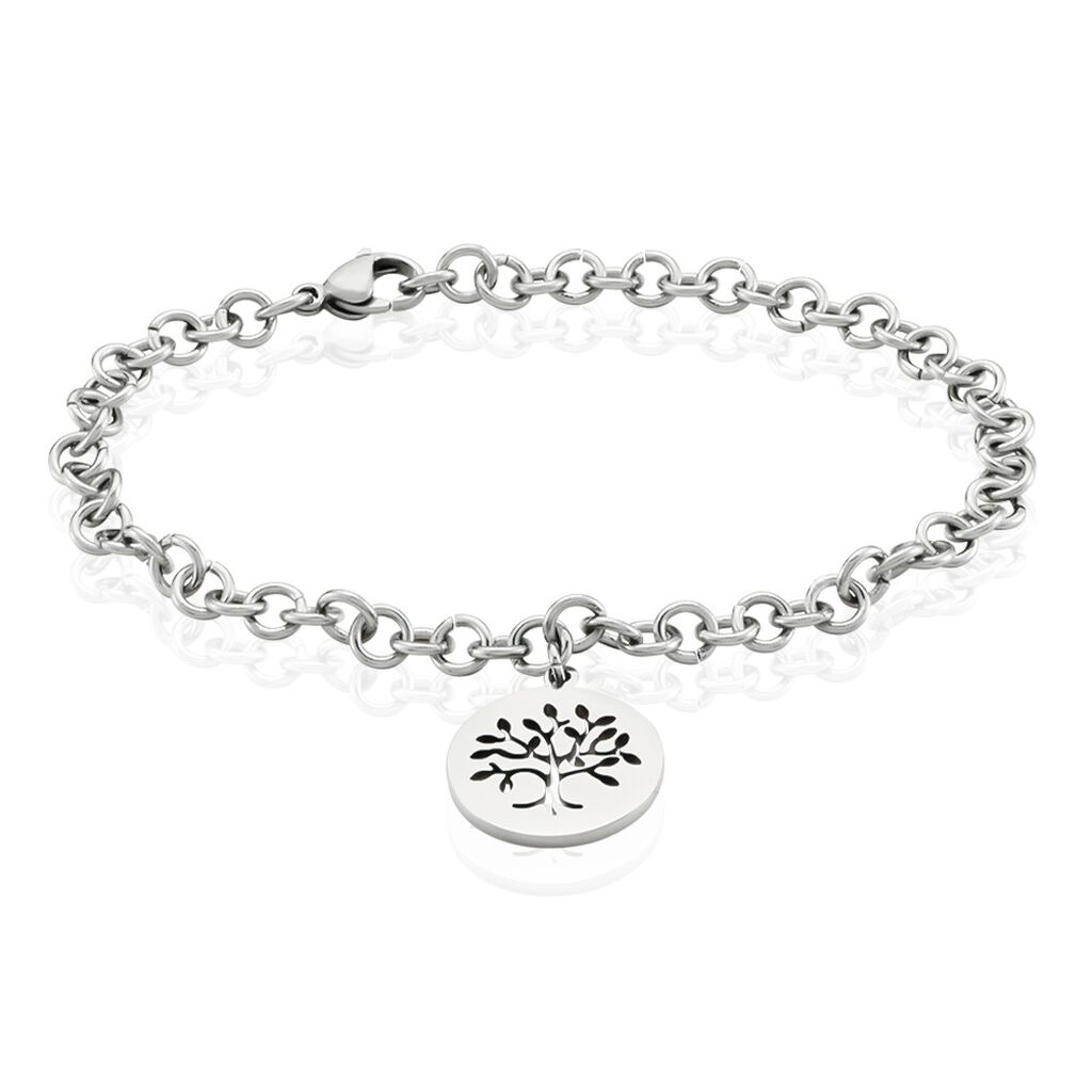 Bracelet Acier Blanc Ganet - Bracelets Femme | Histoire d&rsquo;Or