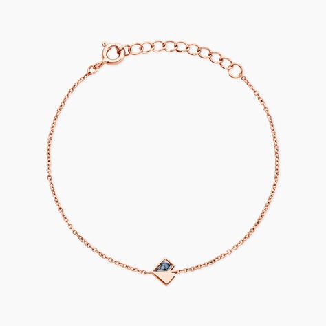 Bracelet Rossana Argent Rose Pierre De Synthese - Bracelets Femme | Histoire d&rsquo;Or