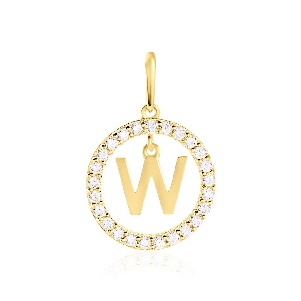 Pendentif Gabe Or Jaune Oxyde De Zirconium