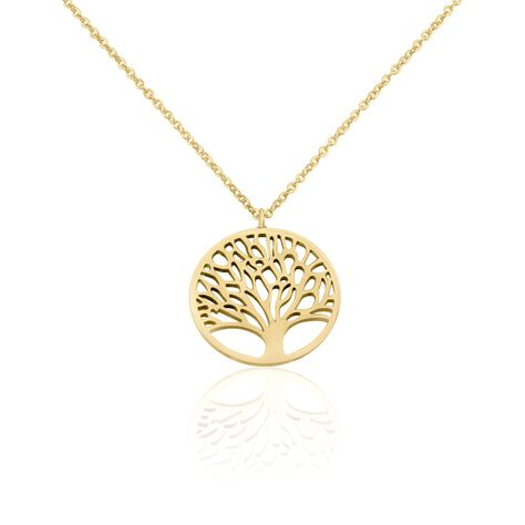 Collier Sautoir Acier Doré Ildut - Colliers Arbre de vie Femme | Histoire d’Or