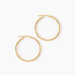 Cr&eacute;oles Ulrica Argent Dor&eacute; A L'Or 750/1000 - Boucles d'oreilles cr&eacute;oles Femme | Histoire d&rsquo;Or