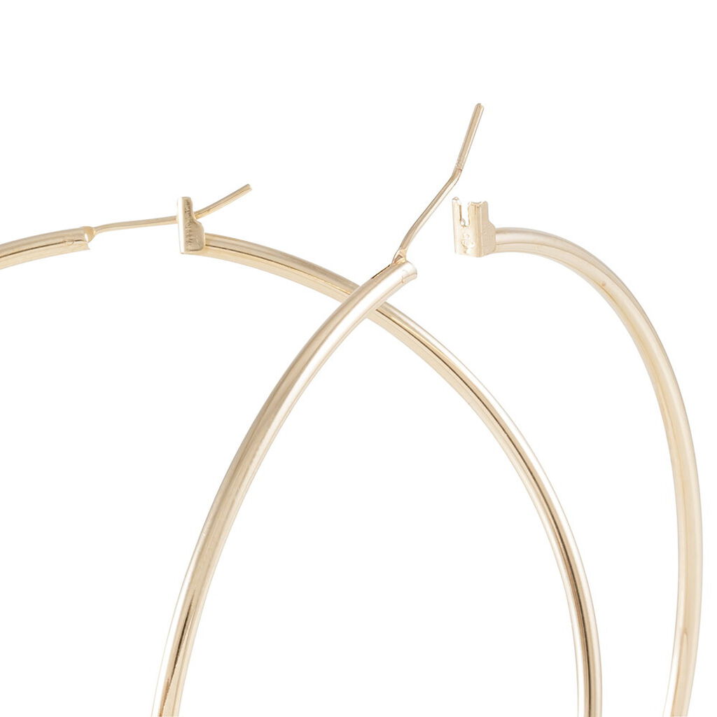 Créoles Ada Lisse Plaqué Or Jaune - Boucles d'oreilles créoles Femme | Histoire d’Or
