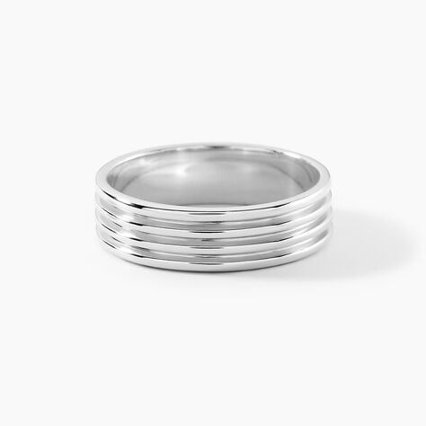 Bague Silvo Argent Blanc -  Homme | Histoire d’Or