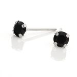 Boucles D'oreilles Puces Daria Or Blanc Oxyde De Zirconium - Clous d'oreilles Femme | Histoire d&rsquo;Or