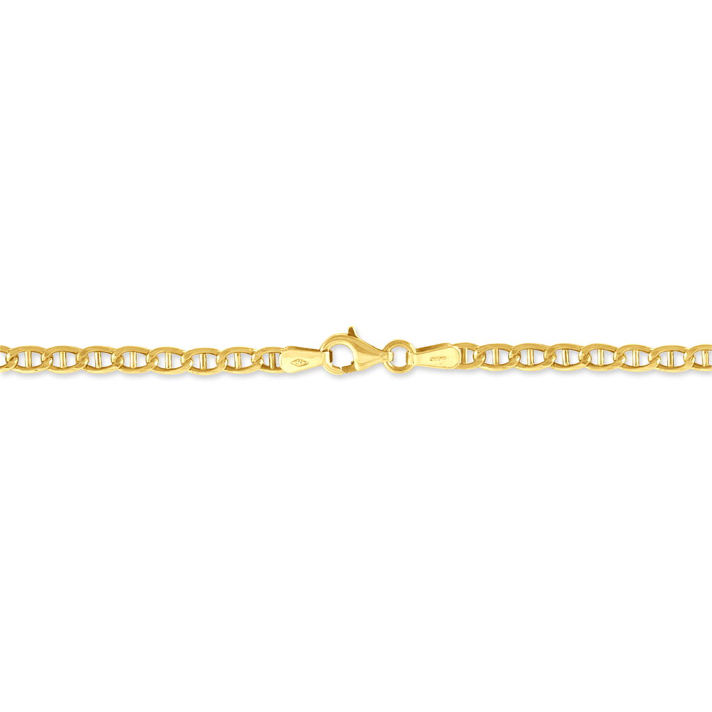 Bracelet Or Jaune Capucin Maille Marine - Bracelets cha&icirc;ne Femme | Histoire d&rsquo;Or