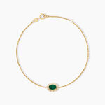 Bracelet Heritage Or Jaune Emeraude Diamant - Bracelets Femme | Histoire d&rsquo;Or