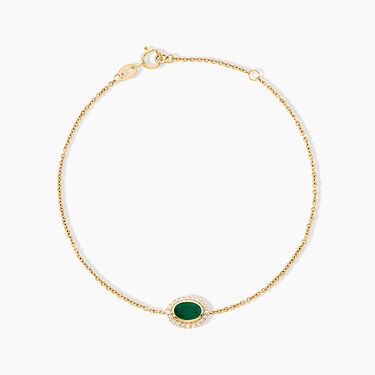 Bracelet Heritage Or Jaune Emeraude Diamant
