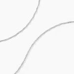 Cha&icirc;ne Imanie Maille Singapour Or Blanc - Chaines Femme | Histoire d&rsquo;Or