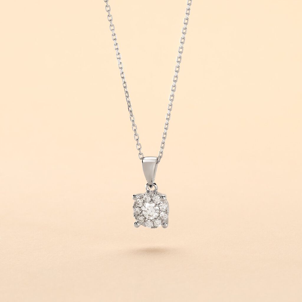 Collier Artemis Or Blanc Diamant - Colliers Femme | Histoire d&rsquo;Or