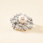 Broche Kaki Argent Blanc Perle De Culture - Broches Femme | Histoire d&rsquo;Or