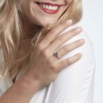 Bague Or Blanc Fany Topaze Oxydes De Zirconium - Bagues solitaires Femme | Histoire d&rsquo;Or
