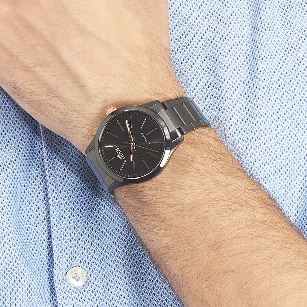 Montre Lotus Smart Casual Noir - Montres Homme | Histoire d’Or