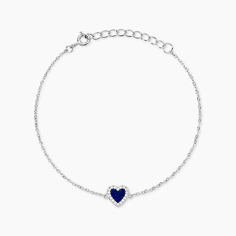 Bracelet Lovia Argent Blanc Lapis Lazuli Oxyde De Zirconium - Bracelets Femme | Histoire d&rsquo;Or