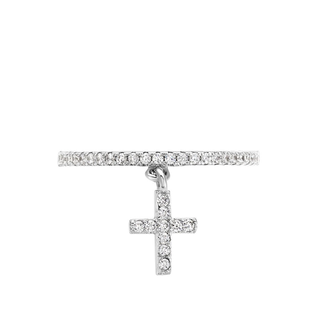 Bague Gorane Argent Blanc Oxyde De Zirconium - Bagues avec pierre Femme | Histoire d’Or