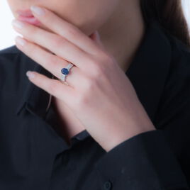Bague Crista Or Blanc Saphir Et Diamant - Bagues solitaires Femme | Histoire d’Or