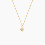 Collier Lucrezio Argent Dor&eacute; A L'Or 750/1000 Oxyde De Zirconium - Bijoux avec pierres Femme | Histoire d&rsquo;Or