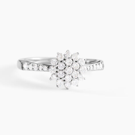 Bague Or Blanc  Chouchana Diamant Synthetique - Bagues avec pierre Femme | Histoire d&rsquo;Or