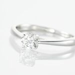 Bague Solitaire One Or Blanc Diamant - Bagues solitaires Femme | Histoire d&rsquo;Or