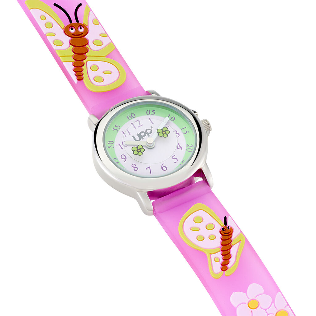Montre Upp Papillon Vert Et Parme - Montres Enfant | Histoire d’Or