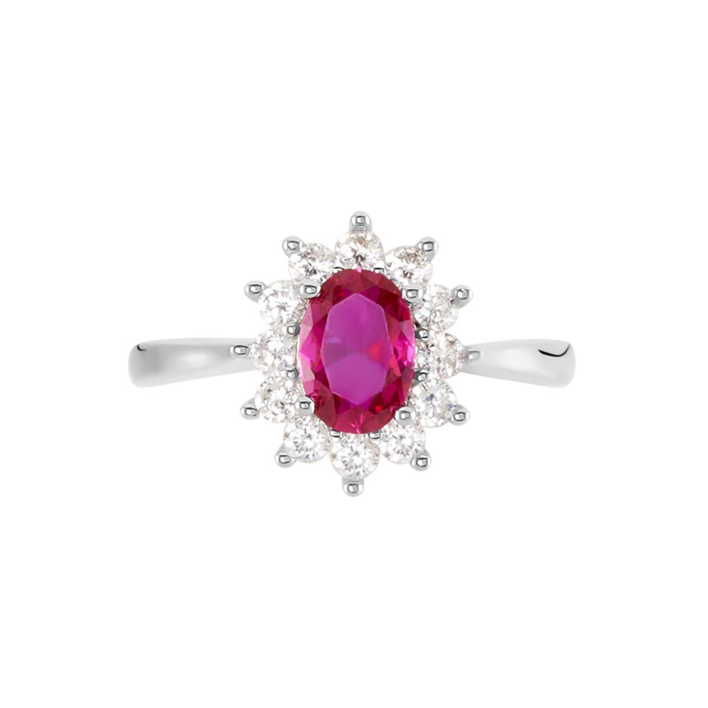 Bague Perez Argent Blanc Oxyde De Zirconium - Bagues solitaires Femme | Histoire d’Or