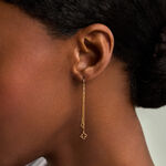Boucles D'Oreilles Pendantes Narendra Argent Dor&eacute; A L'Or 750/1000 - Boucles d'oreilles pendantes Femme | Histoire d&rsquo;Or