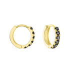 Creoles Or Jaune Andgelina Oxydes - Boucles d'oreilles cr&eacute;oles Femme | Histoire d&rsquo;Or