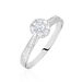 Bague Neptune Or Blanc Diamant - Bagues solitaires Femme | Histoire d’Or