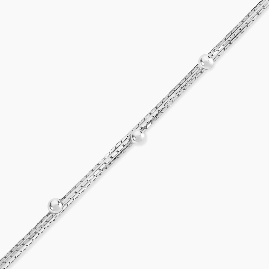 Bracelet Abbie Argent Blanc - Bracelets Femme | Histoire d&rsquo;Or