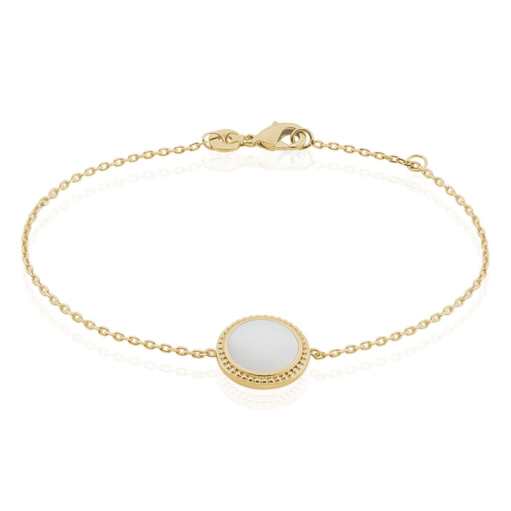 Bracelet Alyhana Plaqué Or Jaune Nacre - Bracelets Femme | Histoire d’Or